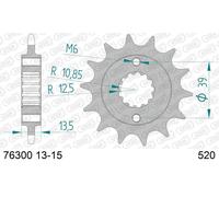 PIGNONE ACCIAIO PASSO 520 DENTI 14 KYMCO KXR 250 2003-2006 MAXXER 250 2007-2012 MXU 250 2005-2012 MAXXER 300 2005-2012 - TGB 250 BLADE13 cannelures feinverzahnt 2008-2009 feinverzahnt 325 TARGET13 cannelures feinverzahnt 2008-2009 feinverzahnt