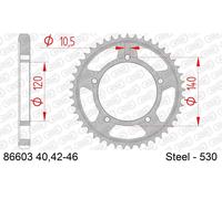 Afam 86603 Rear Sprocket Argento 43t