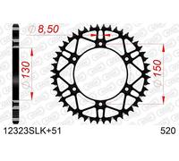 AFAM A12323S.51 CORONA SLK ACCIAIO AUTOPULENTE NERO 51 DENTI FANTIC XE 125 2022
