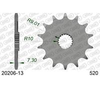 AFAM A20206.13 PIGNONE 13 DENTI - 87-03 HONDA CR 125 1989