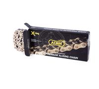 AFAM Catena 525 XSR2-124 maglie-Oro nero-con XS-ring Universale