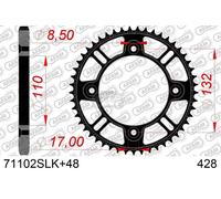 AFAM CORONA 48 DENTI ACCIAIO SLK PASSO 428 KTM SX 85 2004-2023