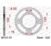 AFAM Corona standard in acciaio 38101 - 420