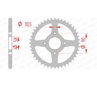 Afam 10221 Rear Sprocket Argento 41t