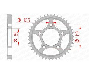 AFAM Corona standard in acciaio 10605 - 530