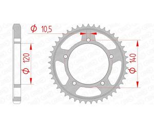 AFAM Corona standard in acciaio 86603 - 530