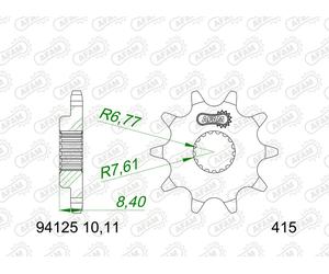 AFAM Pignone anteriore standard in acciaio - 415