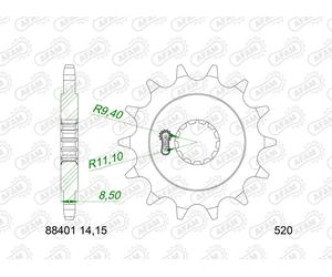 AFAM Pignone anteriore standard in acciaio - 520