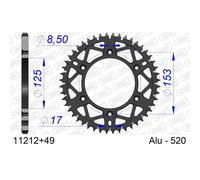 AFAM 11212+50 Rocchetto per catena Posteriore bronzo
