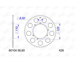 AFAM Pignone posteriore Alu Standard - 428
