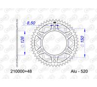 AFAM Pignone posteriore standard in alluminio - 520