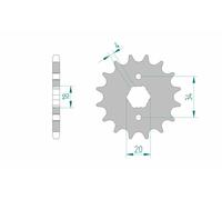AFAM Pignone standard in acciaio 20200 - 428, taglia 70 mm