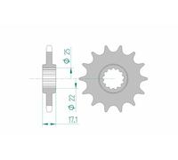 AFAM Pignone standard in acciaio 20405 - 525