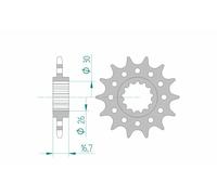 AFAM Pignone standard in acciaio 20608 - 520