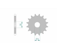 Afam Timpano standard in acciaio 21202-428
