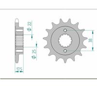 AFAM Pignone standard in acciaio 52616 - 525