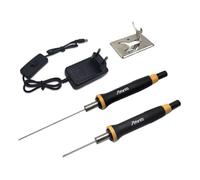 Afantti Taglio Schiuma Elettrica Coltello Taglia Polistirolo a Filo Caldo Professionale | Temperatura Più Elevata | 2 Aghi | Impugnatura Isolata Termicamente | per Pannello Schiuma Intaglio