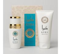 AFAQ Kyra Eau de Parfum 100 ml + Body Lotion 150 ml - Set Profumo Donna Dolce e Sensuale - Fragranza Calda e Avvolgente - Idea Regalo Elegante - Idea Regalo Lussuosa (Blanche)