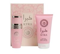 AFAQ Kyra Eau de Parfum 100 ml + Body Lotion 150 ml - Set Profumo Donna Dolce e Sensuale - Fragranza Calda e Avvolgente - Idea Regalo Elegante - Idea Regalo Lussuosa (Rosa)