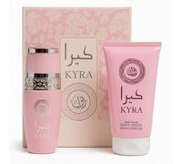 AFAQ Kyra Eau de Parfum 100 ml + Body Lotion 150 ml - Set Profumo Donna Dolce e Sensuale - Fragranza Calda e Avvolgente - Idea Regalo Elegante - Idea Regalo Lussuosa (Rosa)