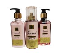 Afaq Sensual body lotion 250 ml fragrance mist 225 ml shower gel 250 ml dolce