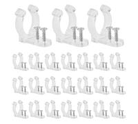 AFASOES 150 Pz Clip Fissaggio Strisce LED 1/2 Pollice Diametro Interno 11 mm Clip per Staffa per Tubo Luminoso LED Clip per Tubo Luminoso per Strisce di Fissaggio con Diametro di 11-13 mm