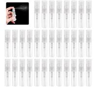 AFASOES 80 Pz Mini Bottiglie Spray Plastica Flaconi Profumi Vuoti da Viaggio da 3 ml Bottiglie Spray Campione Portatile Atomizzatore Bottiglia Trasparente per Liquidi Cosmetici, Campioni di Profumo