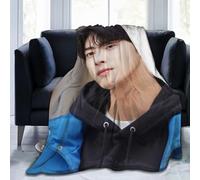 AFBQOPL Cha EunWoo Coperta in morbido pile leggero per letto, divano, sedia, divano, 4 misure