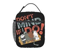 AFBQOPL Lunch Bags We Bare Anime Bears Borsa termica portapranzo riutilizzabile portatile per ufficio all'aperto picnic 25,4 x 10,2 x 20,3 cm
