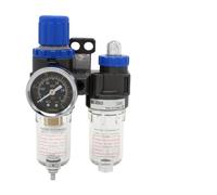 AFC2000 1/4" Air Filter Regulator Combination Lubricator,FRL Two Union Treatment oil water separation(Khaki)