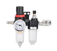 AFC2000 1/4 Compressore d'aria Filtro separatore acqua olio Regolatore Trappola Valvola di riduzione della pressione dell'aerografo(AFC-PC1402)