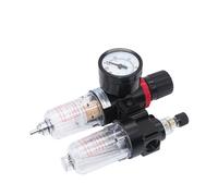 AFC2000 1/4 compressore d'aria olio separatore acqua filtro regolatore sifone valvola di riduzione della pressione dell'aerografo (AFC-PC16-02)