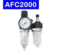 AFC2000 1/4" Porta FRL Union Compressore Trattamento Aria Filtro Regolatore Pressione Combinazione Lubrificatore Combinazioni Separatore Olio(AFC2000 PC8-02)