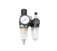 AFC2000 G1/4 compressore d'aria separatore olio-acqua filtro aria riduttore di pressione regolatore AFR2000+AL2000(PC 8mm Fitting)