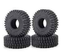 AFCAHEH 4 Pneumatici for Fango e Terreno, Ruote in Gomma for 1/18 TRX4M Bronco Defender, 1/24 Axial SCX24 RC Micro Crawler Car(No.2-24x64x24mm)