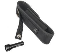 AFCJLTO 150cm*32mm Custodia Porta Torcia,Borsa Torcia Nera,Custodia per Torcia,Cinturone Tattico Militare,Borsello Tattico Portatorce,Custodia Torcia Molle,Ideale per Torce e Strumenti Tattici