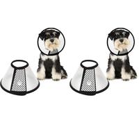 AFCJLTO 1pcs Cône Collerette en Plastique Protecteur de Cou Réglable,Anti-Morsure Protection Cône Collerettes adatto a gatti di peso compreso tra 5 e 7 kg o cani di piccola(27-31cm) (Confezione da 2)