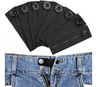 AFCJLTO 8pcs Estensori Elastici Estensioni elastiche per pantaloni in vita Bottone Allarga Pantaloni Fino Estensori Vita Regolabile per Gravidanza, Uomo e Donna