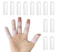 AFCJLTO Protezioni in Silicone per Dita - 12 Pezzi, Gel Manicotti per Dita e Pollici,Proteggi le Tue Dita con Copridito in Silicone, Confortevoli e Duraturi.