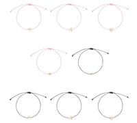 AFCJLTO Set 8 Braccialetti Anima gemella Amicizia Braccialetto, Cuore e Stella Regolabili per Sorelle, Amanti e Migliori Amiche - Regalo Perfetto per Feste e Occasioni Speciali!