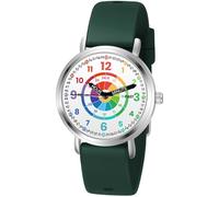 Afcrho Orologio analogico per bambini, per imparare a giocare con le freccette, per imparare a leggere l'ora e l'ora facile da leggere, per ragazzi e ragazze dai 3 agli 11 anni, 17. Quadrante