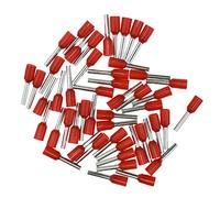 Afeld Elektro Manicotti terminali 1,00 mm² rosso - manicotti isolati - 50 terminali per cavi - manicotti terminali per conduttori fini e a fili fini