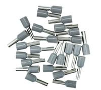 Afeld Elektro Manicotti terminali 4,00 mm² grigio - manicotti isolati - 25 pezzi terminali per cavi - manicotti terminali per conduttori fini e a fili fini