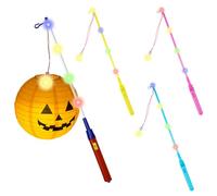 Afenau Bastoncini per Lanterne a LED, 4 PCS Bastone di Lanterna per San Martino, 50 cm Bastone per Lanterna LED Bambini, Bastone Lanterna LED per San Martino, Halloween, Natale, Asilo