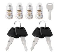 Afenau Set di 4 lucchetti per Thule con chiavi, portapacchi di sicurezza, per portapacchi da tetto, per box da tetto, portapacchi