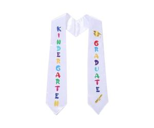 Afergarten laureato stampato di laurea Stole con design - Stole di laurea in età prescolare per ragazze e ragazzi | Laureas per bambini ha rubato l'asilo e la fascia stampata in materia per gli