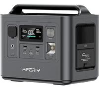 AFERIY 800W Power Station Portatile, Batteria LiFePO4 Da 512Wh, Ricarica Rapida 1 Ora, UPS, Generatore Solare Picco 1600W, Centrale Elettrica Per Casa Campeggio Accumulatore di Energia UPS Emergenze