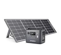 AFERIY 800w Set Stazione Di Alimentazione Portatile Con Pannello Solare Da 200w Batteria Lifepo4 Generatore 512wh Con Prese Di Corrente Per Esterni Campeggio