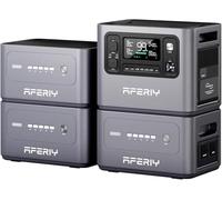 AFERIY 8192Wh Generatore Elettrico, 2800W con 3 Batterie Supplementari, Stazione Elettrica Portatile Capacità Espandibile, Generatore Solare per Uso Domestico/Campeggio/Interruzione di Corrente