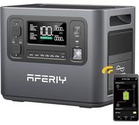 AFERIY Generatore Elettrico Portatile 2400W, Batteria Nomada 2048Wh, Stazione Elettrica Portatile a Ricarica Rapida in 1,5H, 220-240V, UPS, Generatore Solare per Camper/Casa/Ufficio, Garanzia 7 Anni